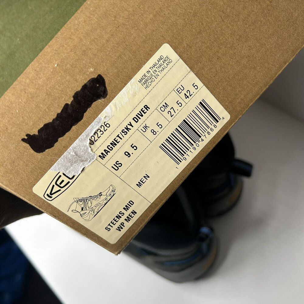 NEW KEEN MEN'S STEENS HIKING BOOTS 9.5 Magnet / Sky Driver - Picture 8 of 8